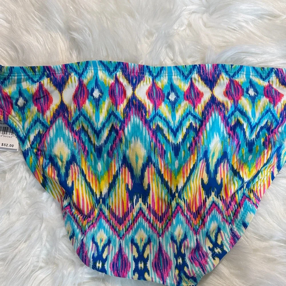 Kenneth Cole Reaction Vibrant Multicolor Design Bikini Bottom Size XL - Picture 3 of 6